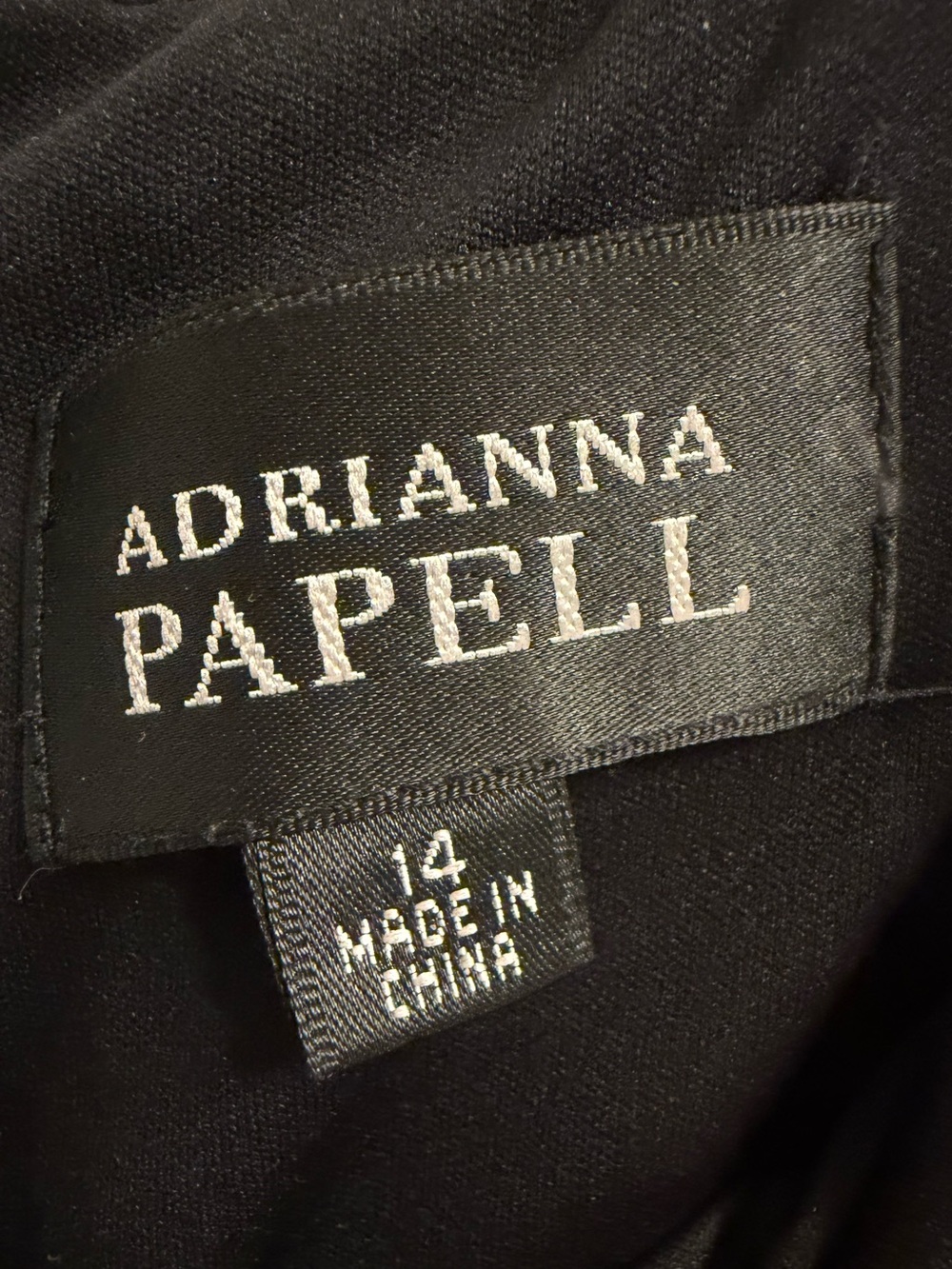 Adrianna Papell Black Dress Label Detail - Picture 7 of 7